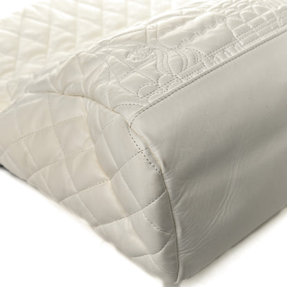 Chanel Lambskin Quilted Large Paris Moscou Red Square Bag Ivory 9 of 12