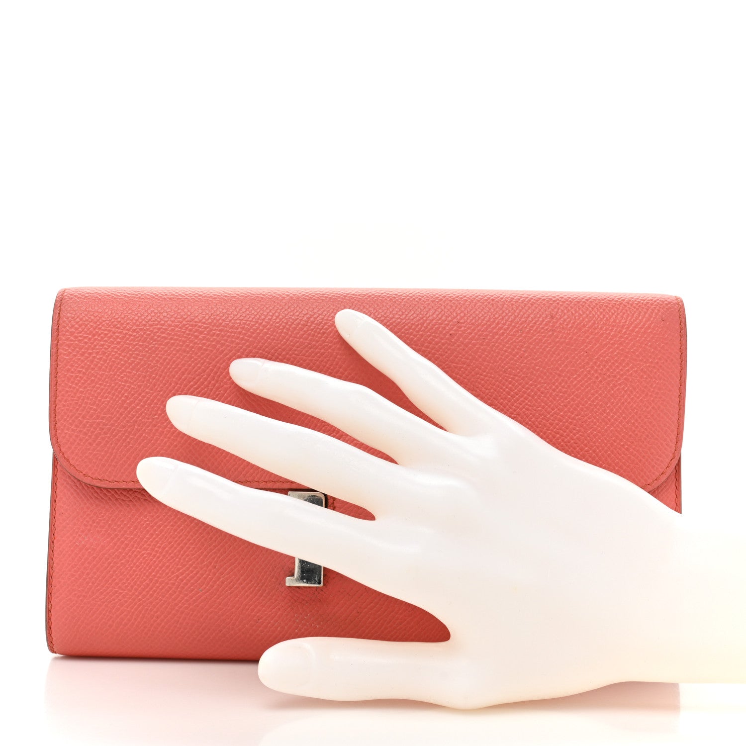 Hermes Epsom Constance Long Wallet Flamingo 2 of 15