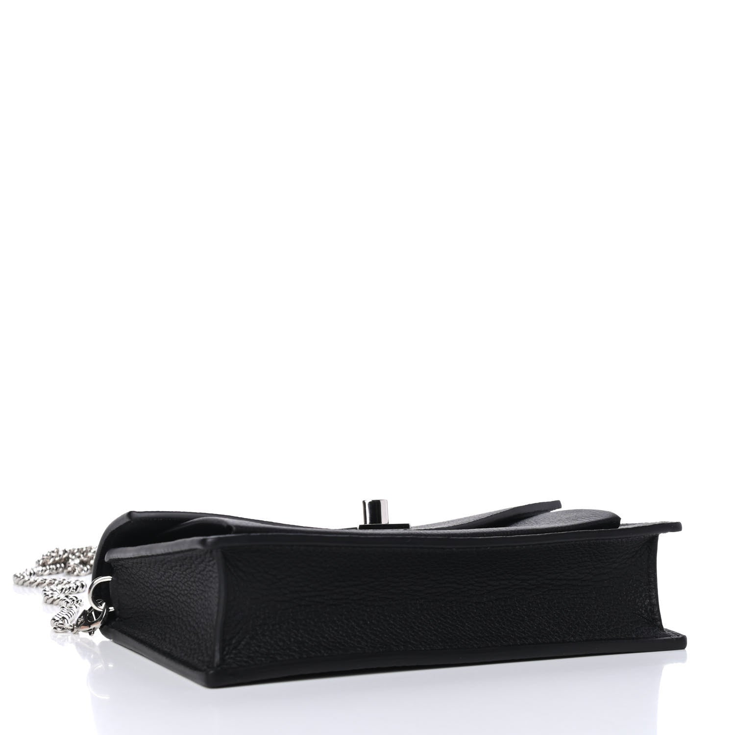 Louis Vuitton Soft Calfskin My Lockme Chain Pochette Black 3 of 4
