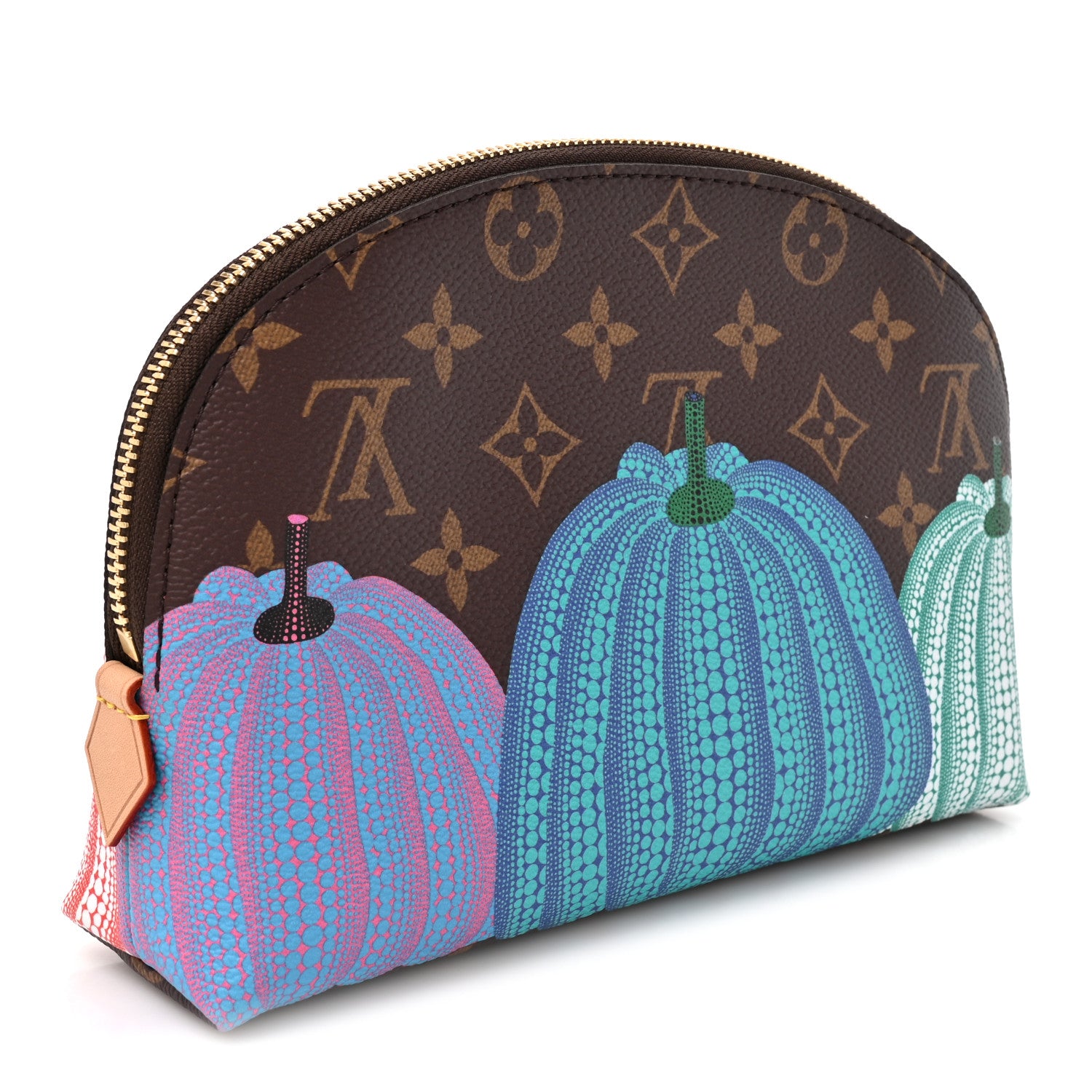 Louis Vuitton LV X YK Monogram Printed Kusama Pumpkin Cosmetic Pouch 3 of 8