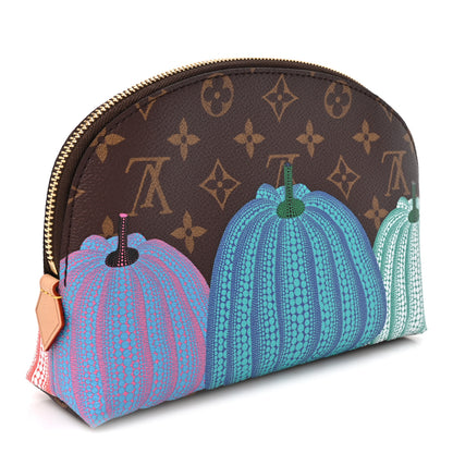 Louis Vuitton LV X YK Monogram Printed Kusama Pumpkin Cosmetic Pouch 3 of 8