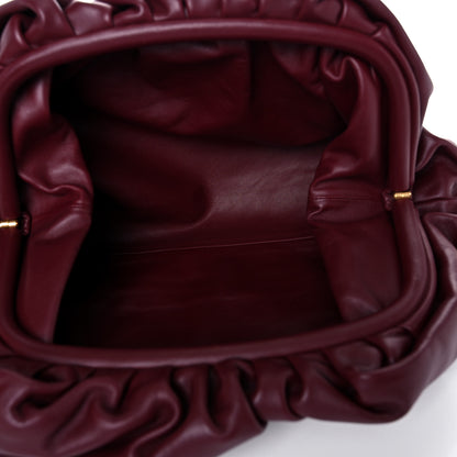 Bottega Veneta Smooth Butter Calf The Pouch Oversized Clutch Bordeaux 5 of 9