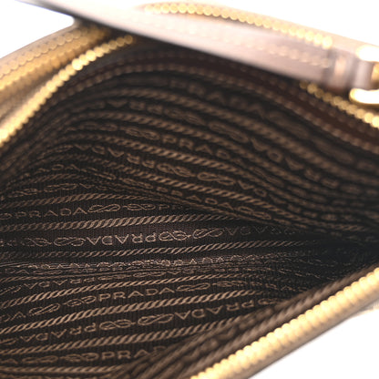 Prada Jacquard Logo Flat Crossbody Bag Corda Bruciato 5 of 11