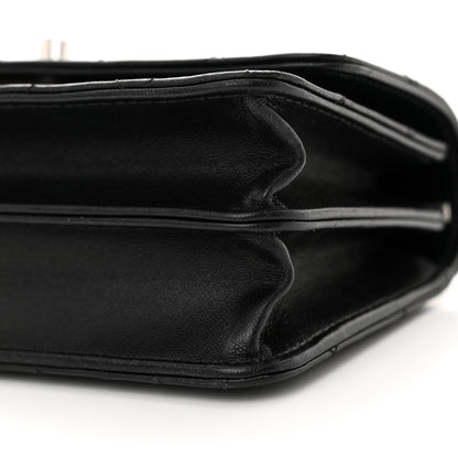 Chanel Lambskin Quilted Metal Top Handle Crossbody Flap Black 11 of 11