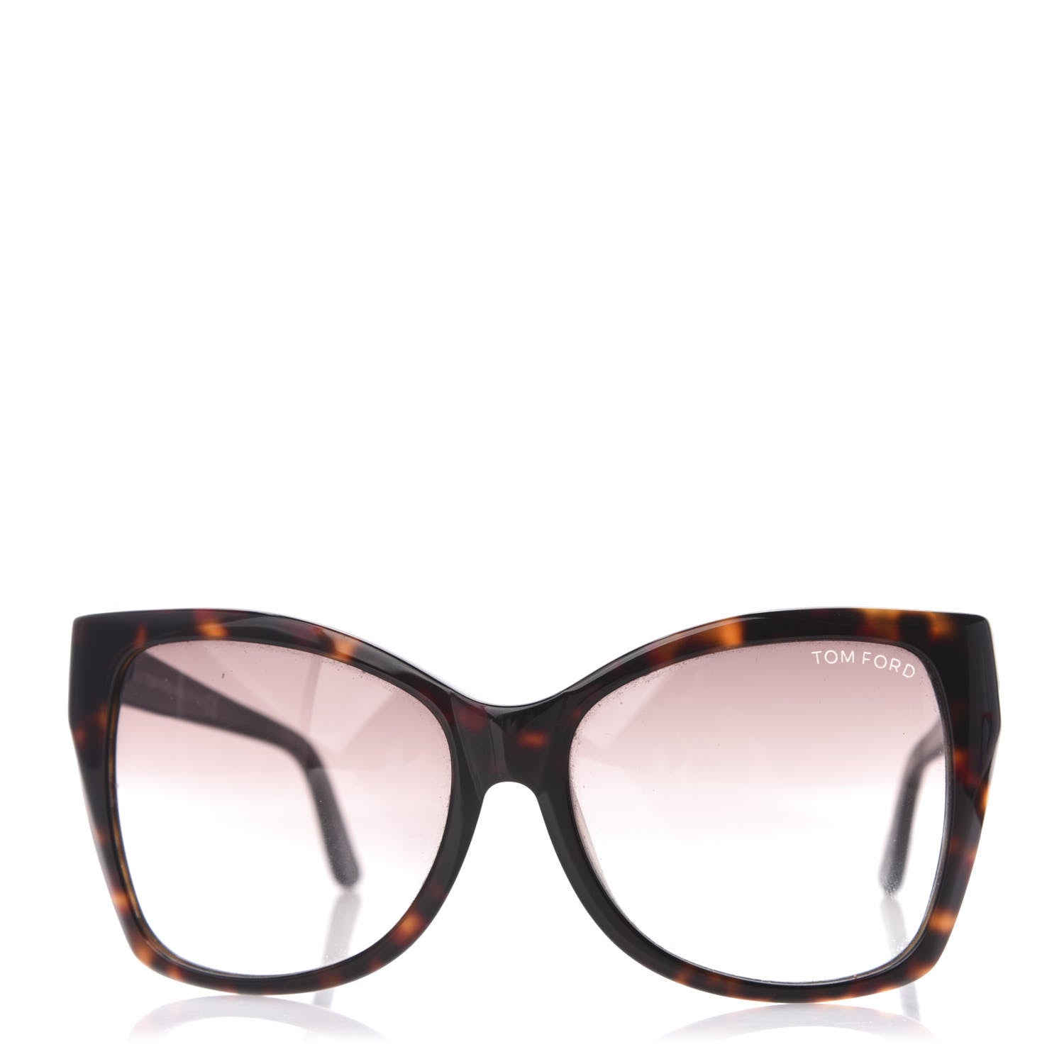 Tom Ford Carli Oversize Square Cateye Sunglasses TF295 Havana Brown 2 of 8