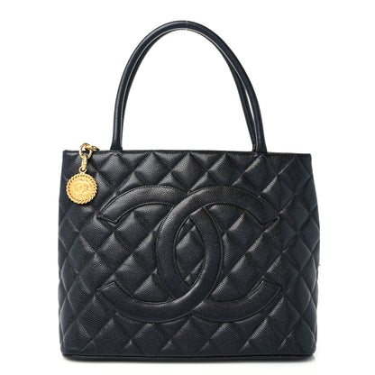 Chanel Caviar Quilted Medallion Tote Black 1 of 11