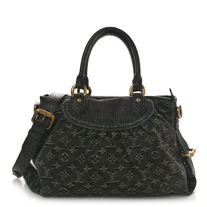 Louis Vuitton Denim Neo Cabby MM Black 1 of 8