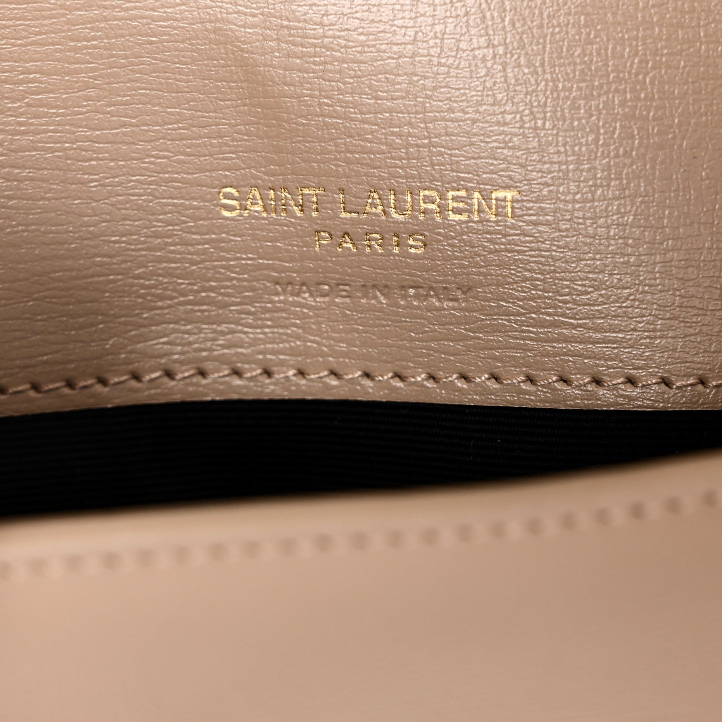 Smooth Calfskin Monogram Phone Holder Crossbody Dark Beige
