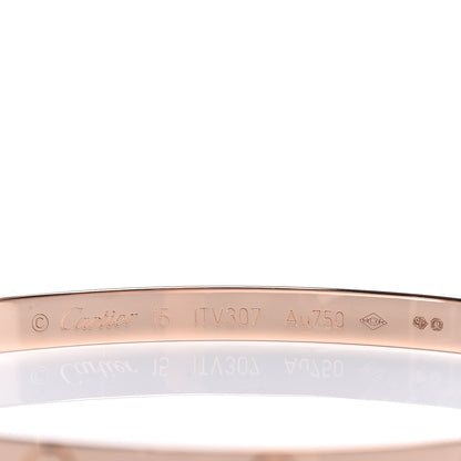 Cartier 18K Pink Gold Small LOVE Bracelet 15 4 of 5