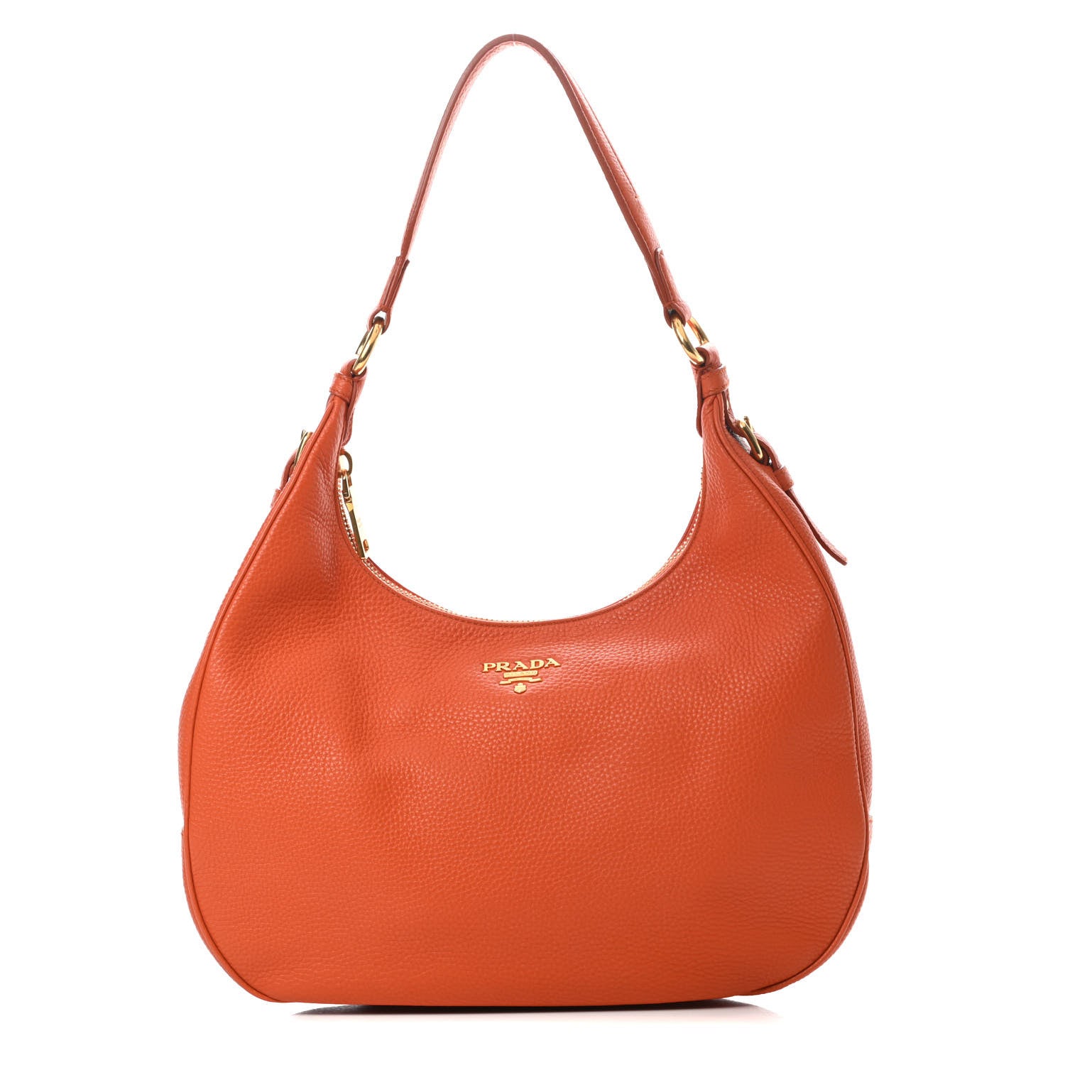 Prada Vitello Daino Hobo Papaya 1 of 13