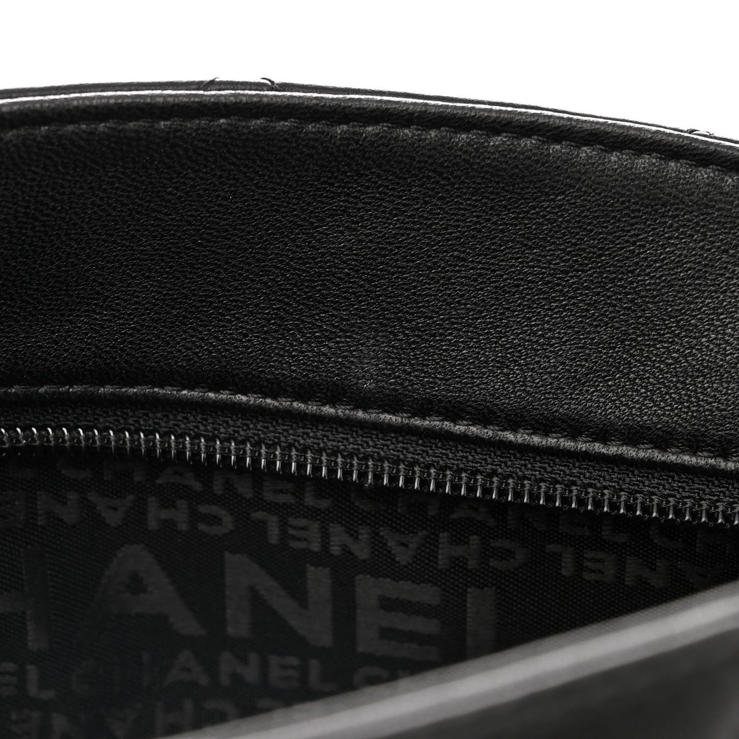 Lambskin Stitched Medium Ultimate Soft Tote Black