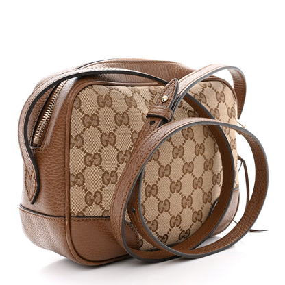 Gucci Monogram Mini Bree Messenger Bag Beige Tabacco 3 of 11