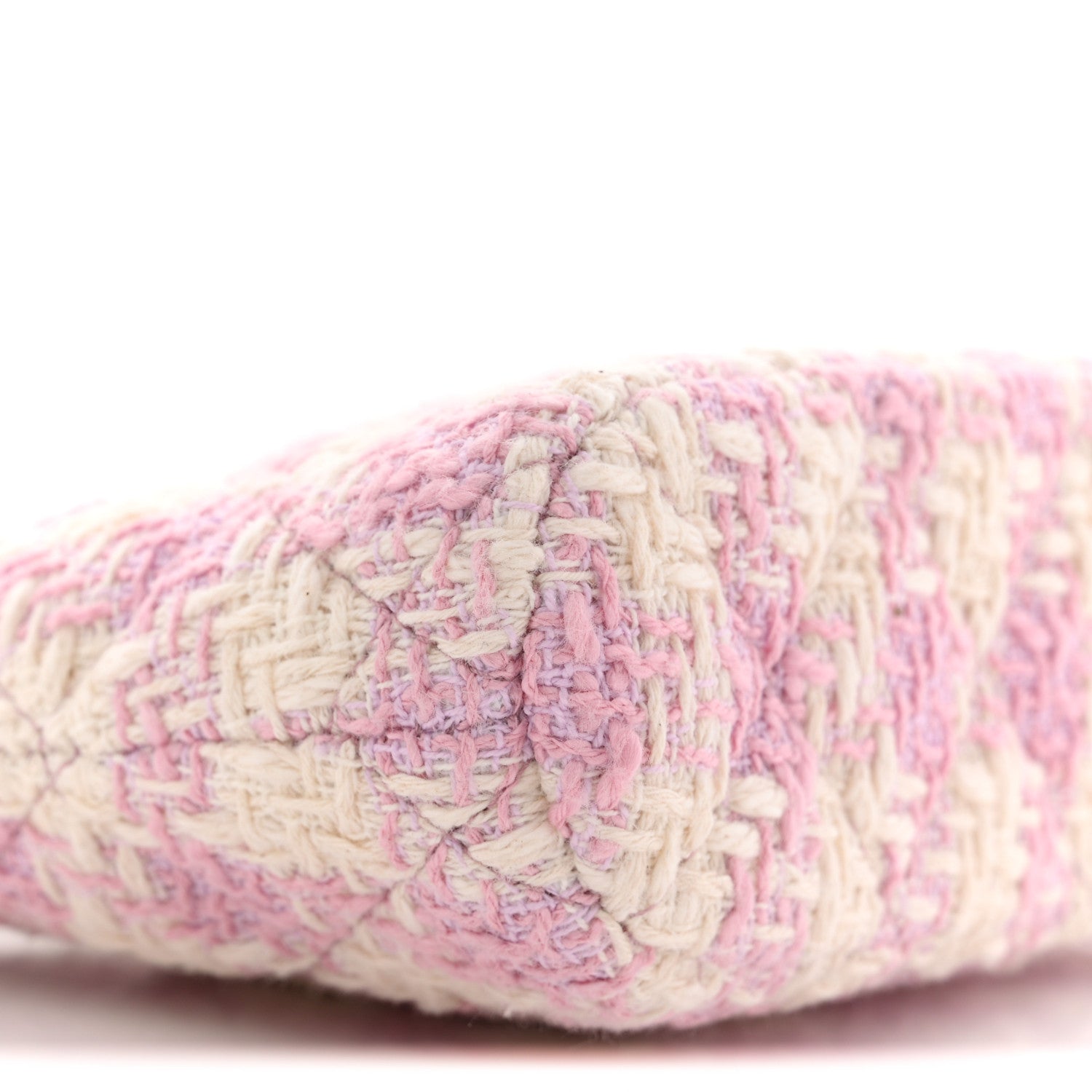 Chanel Tweed Quilted Mini Clutch With Chain Pink 9 of 11