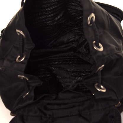Prada Tessuto Nylon Saffiano Medium Backpack Black 4 of 4