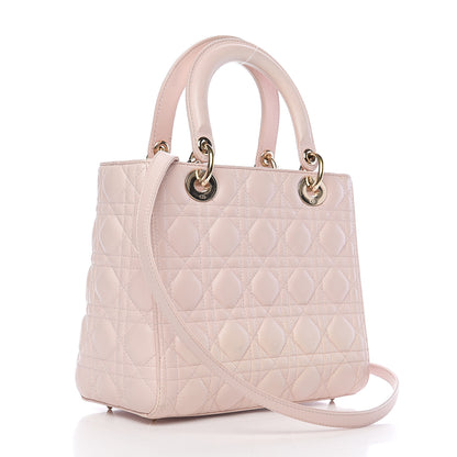 Christian Dior Lambskin Cannage Medium Lady Dior Light Pink 2 of 9