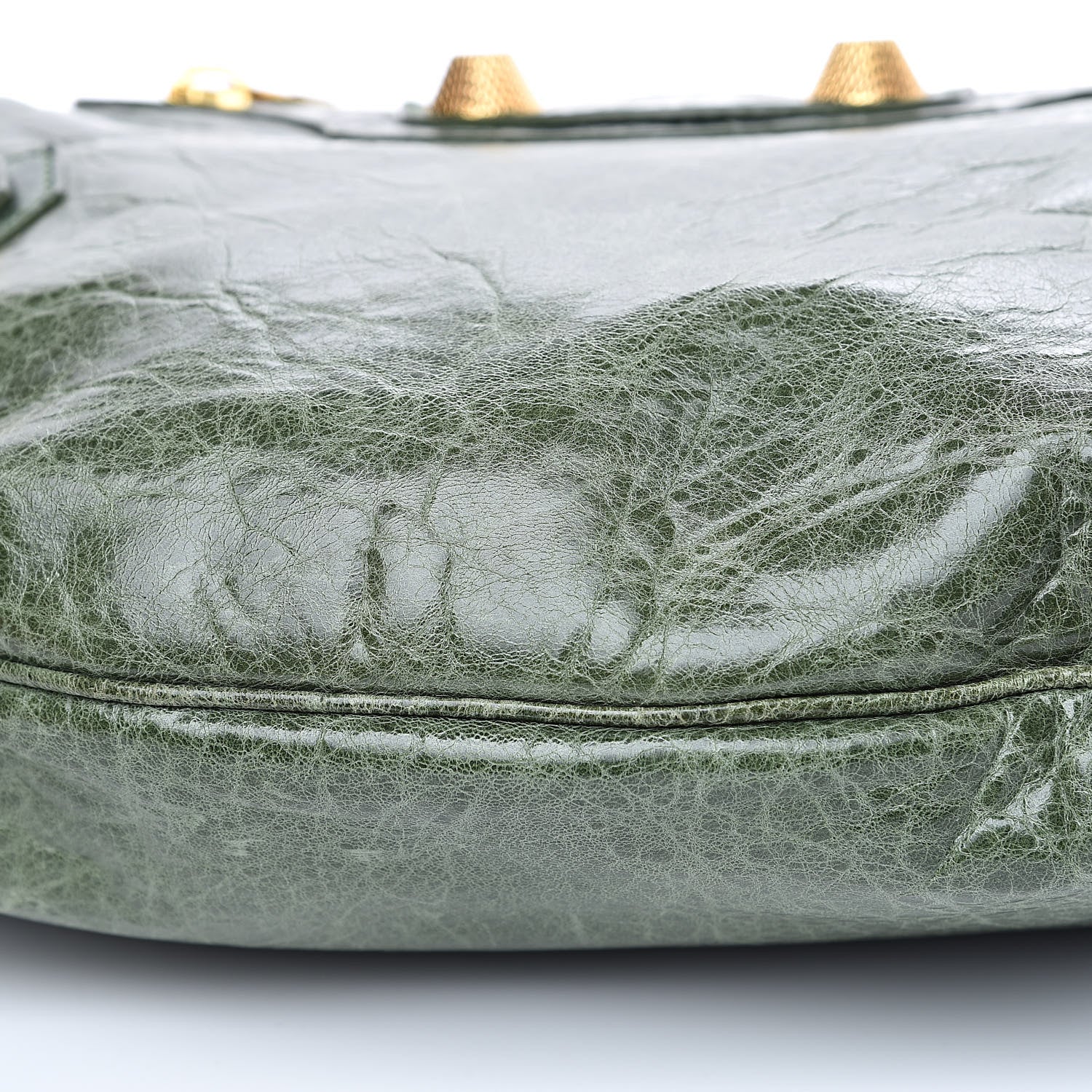 Balenciaga Agneau Giant 21 Gold Hardware Hobo Green 9 of 13