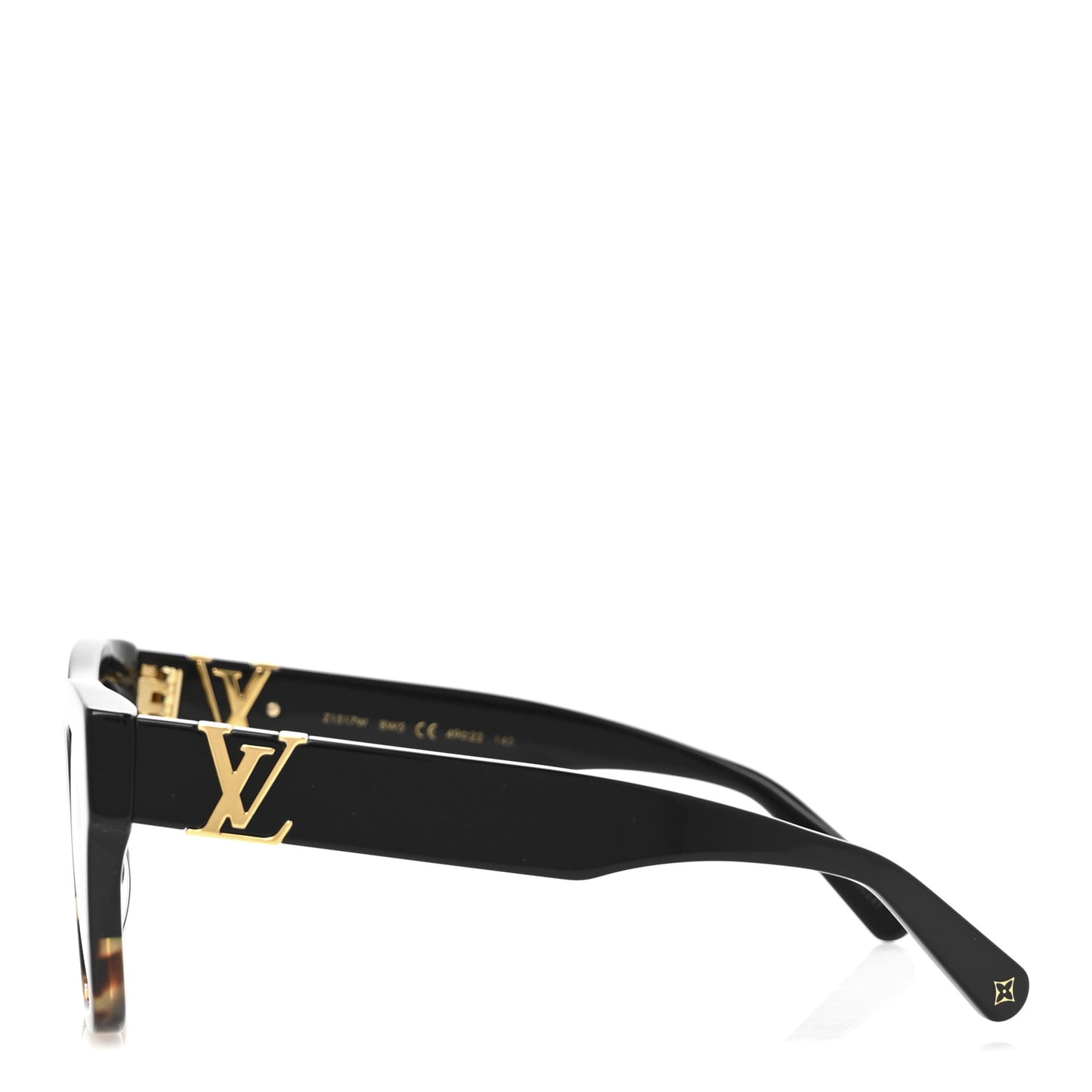 The LV Square Sunglasses Z1510W Black Dark Tortoise