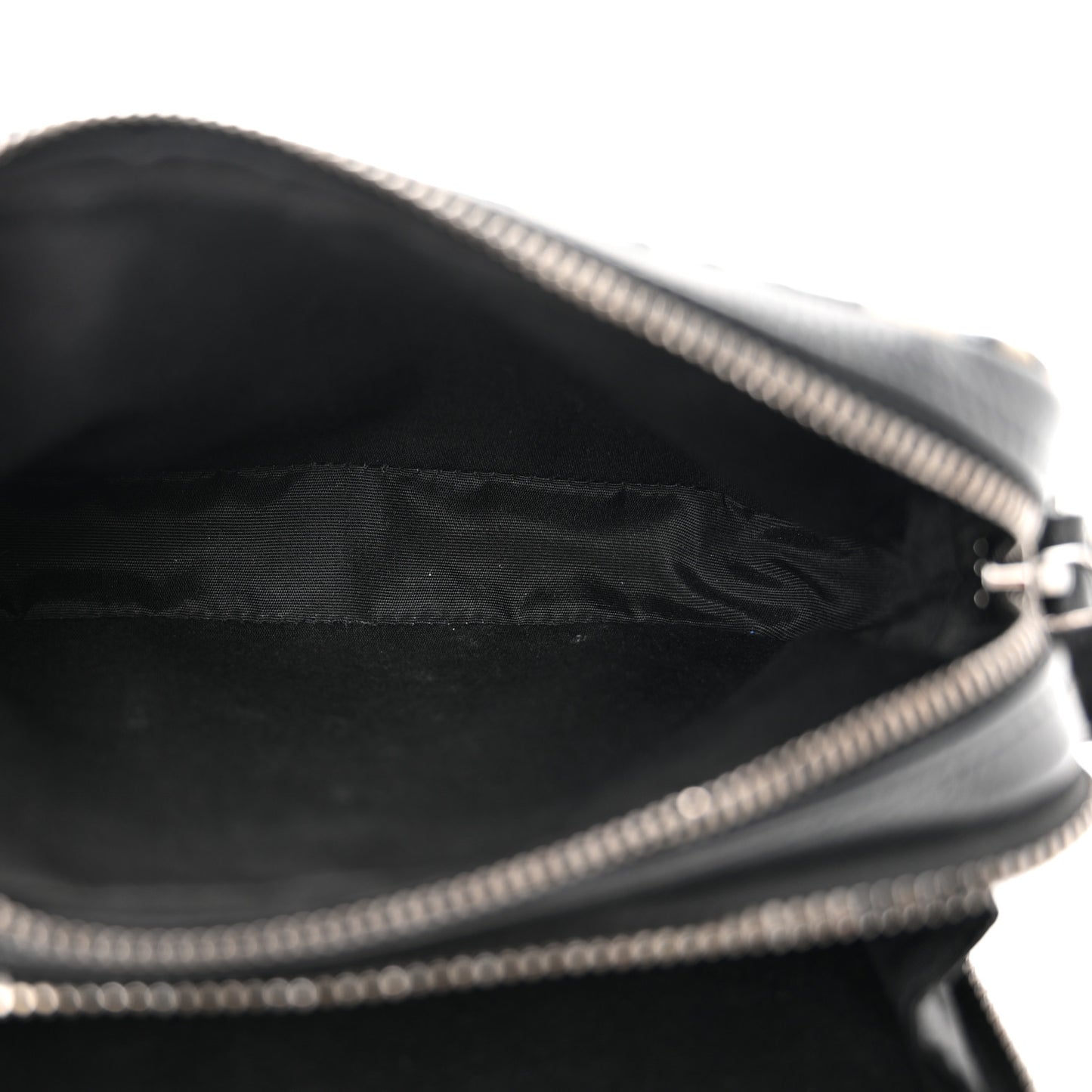 Oblique Pouch Beige Black