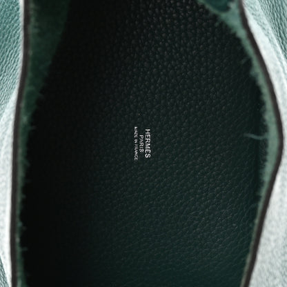 Hermes Taurillon Clemence Picotin Lock 18 PM Malachite 5 of 12