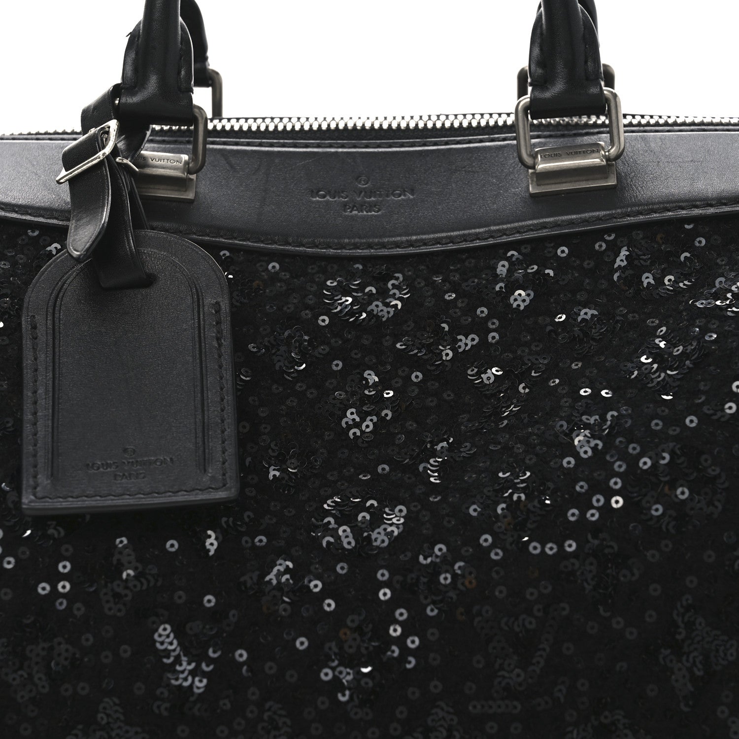 Louis Vuitton Sequin Monogram Sunshine Express Speedy Black 7 of 9