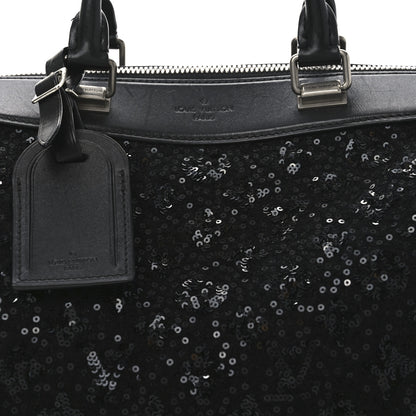 Louis Vuitton Sequin Monogram Sunshine Express Speedy Black 7 of 9