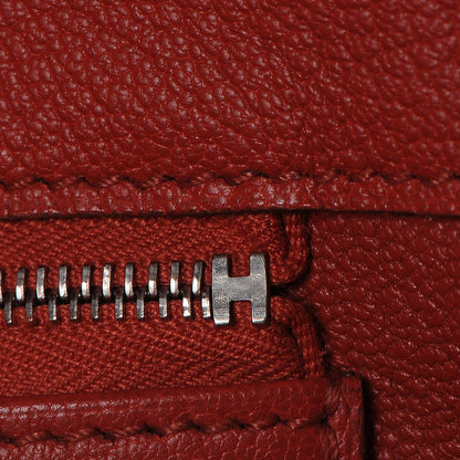 Hermes Taurillon Clemence Birkin 40 Sanguine 11 of 26