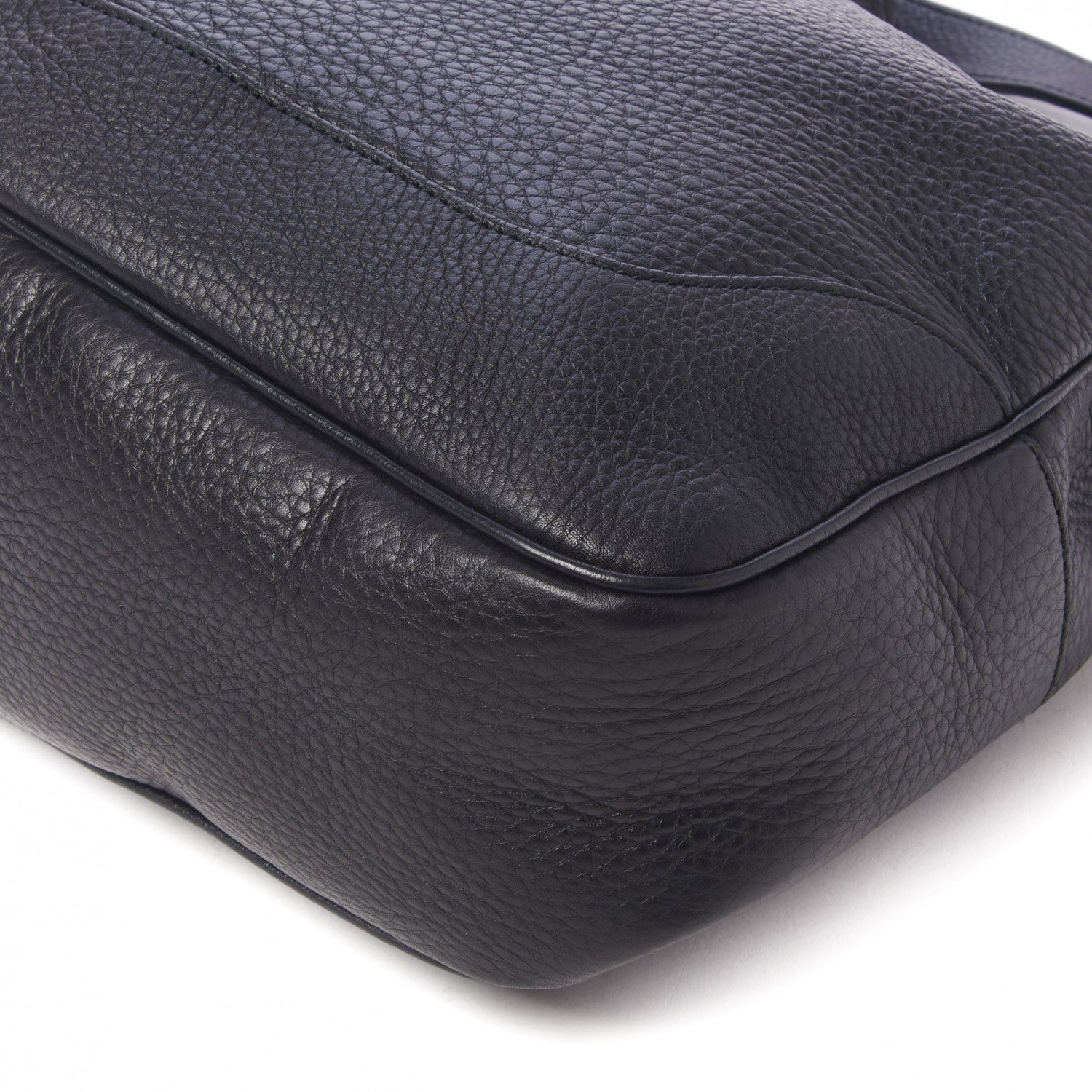 Gucci Pebbled Calfskin Medium Diana Bamboo Shoulder Bag Black 5 of 9