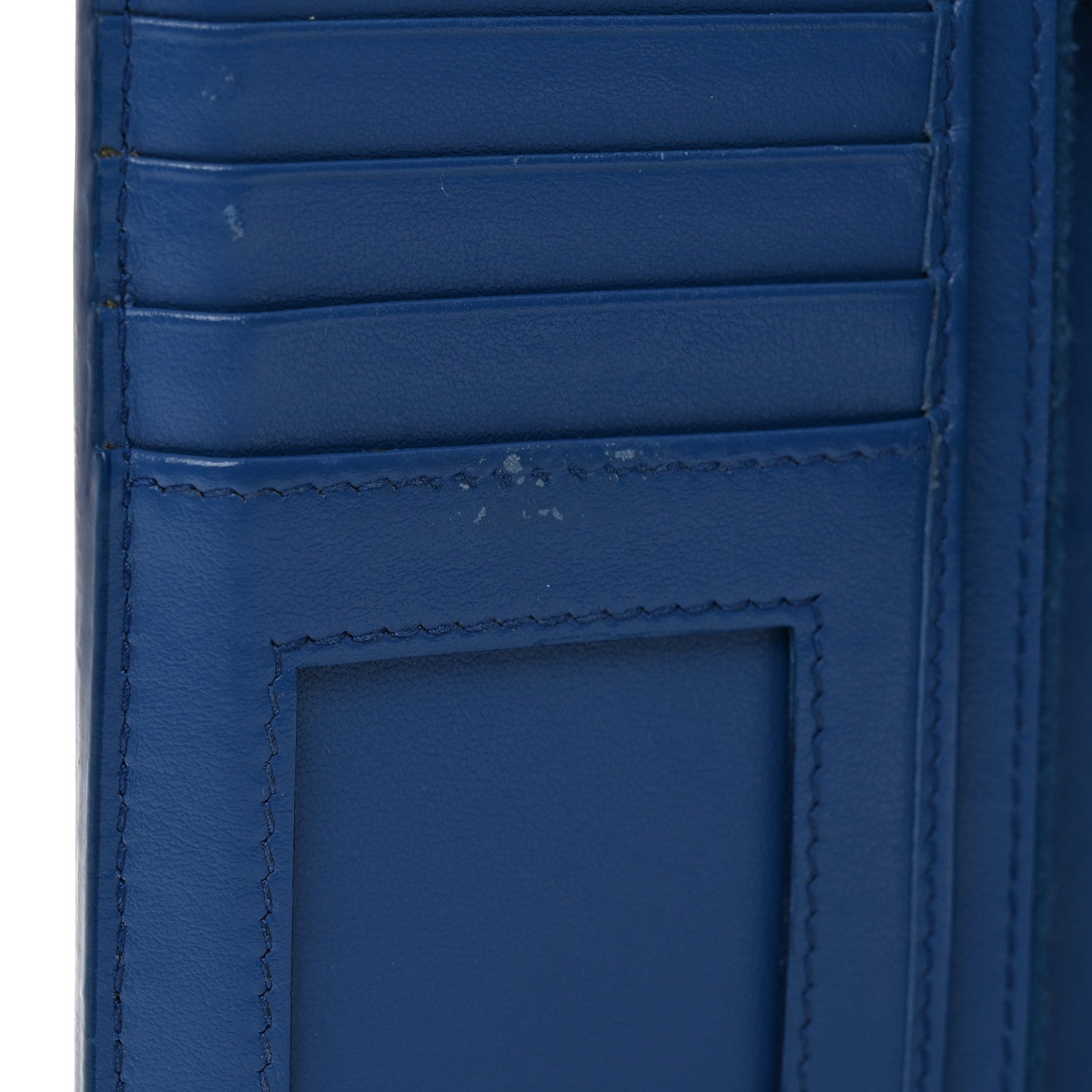 Prada Vitello Daino Metal Wristlet iPhone Case Bluette 8 of 9