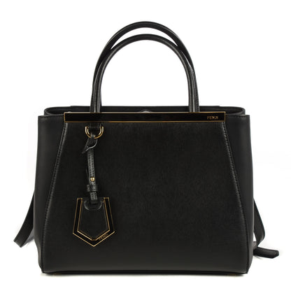 Fendi Vitello Elite Petite 2Jours Tote Black 1 of 9