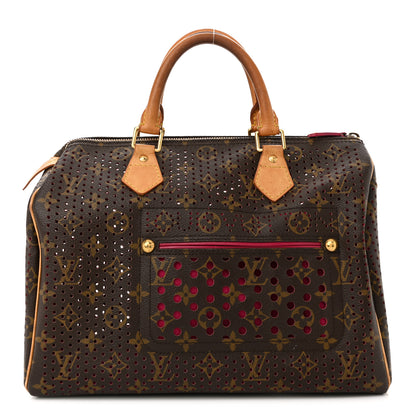 Louis Vuitton Monogram Perforated Speedy 30 Fuchsia 1 of 15