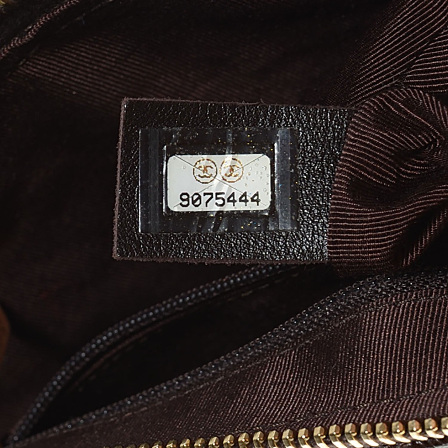 Chanel Caviar Quilted Pochette Brown 7 of 7