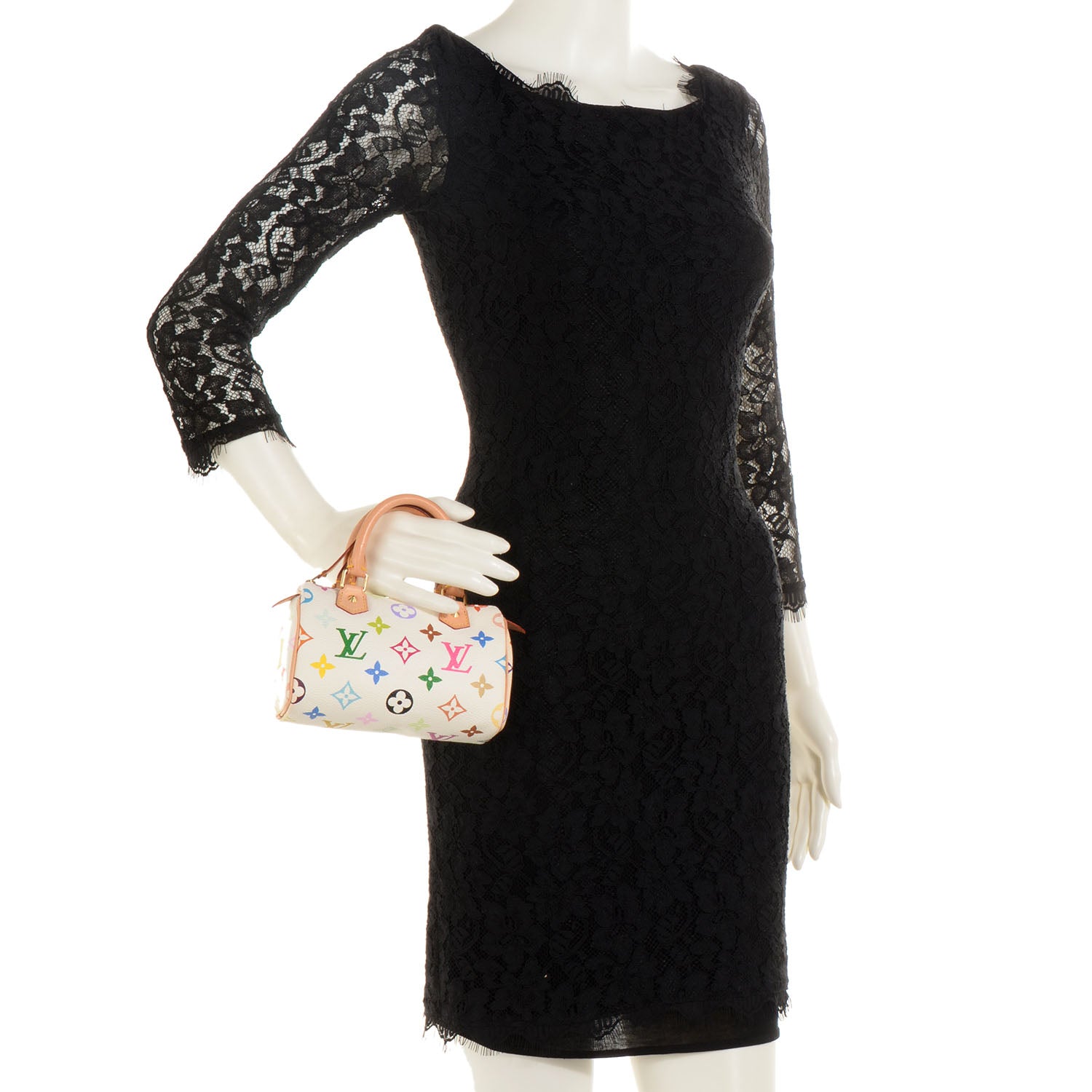 Louis Vuitton Monogram Multicolor Mini Sac HL Speedy White 2 of 7