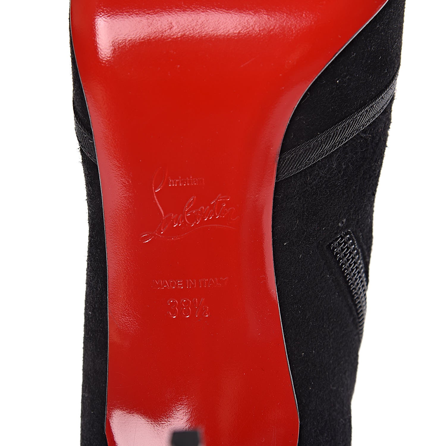 Christian Louboutin Veau Velours Arnoeud 85 Ankle Boots 38.5 Black 6 of 8