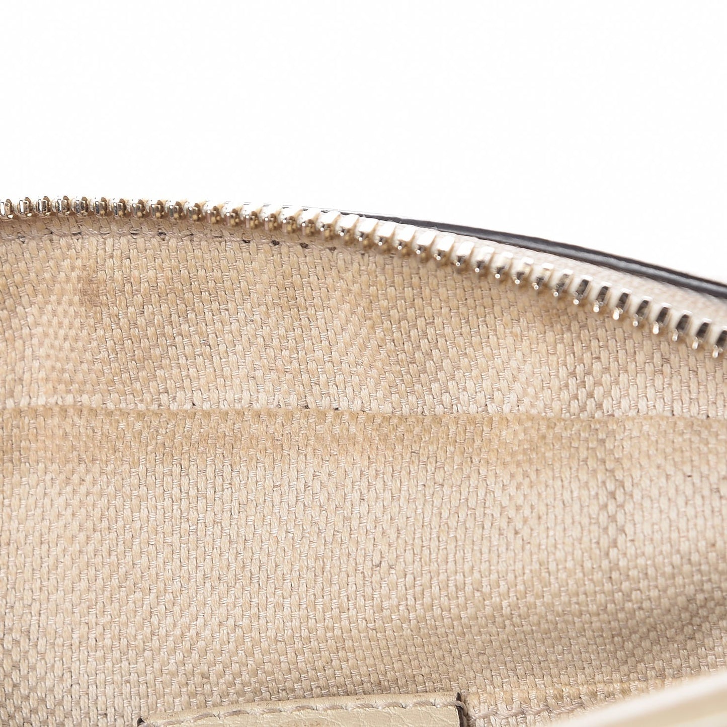 Pebbled Calfskin Small Soho Disco Bag Off White