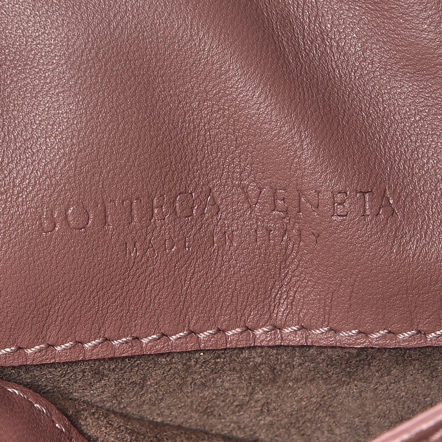 Nappa Intrecciato Small Chain Crossbody Dusty Rose