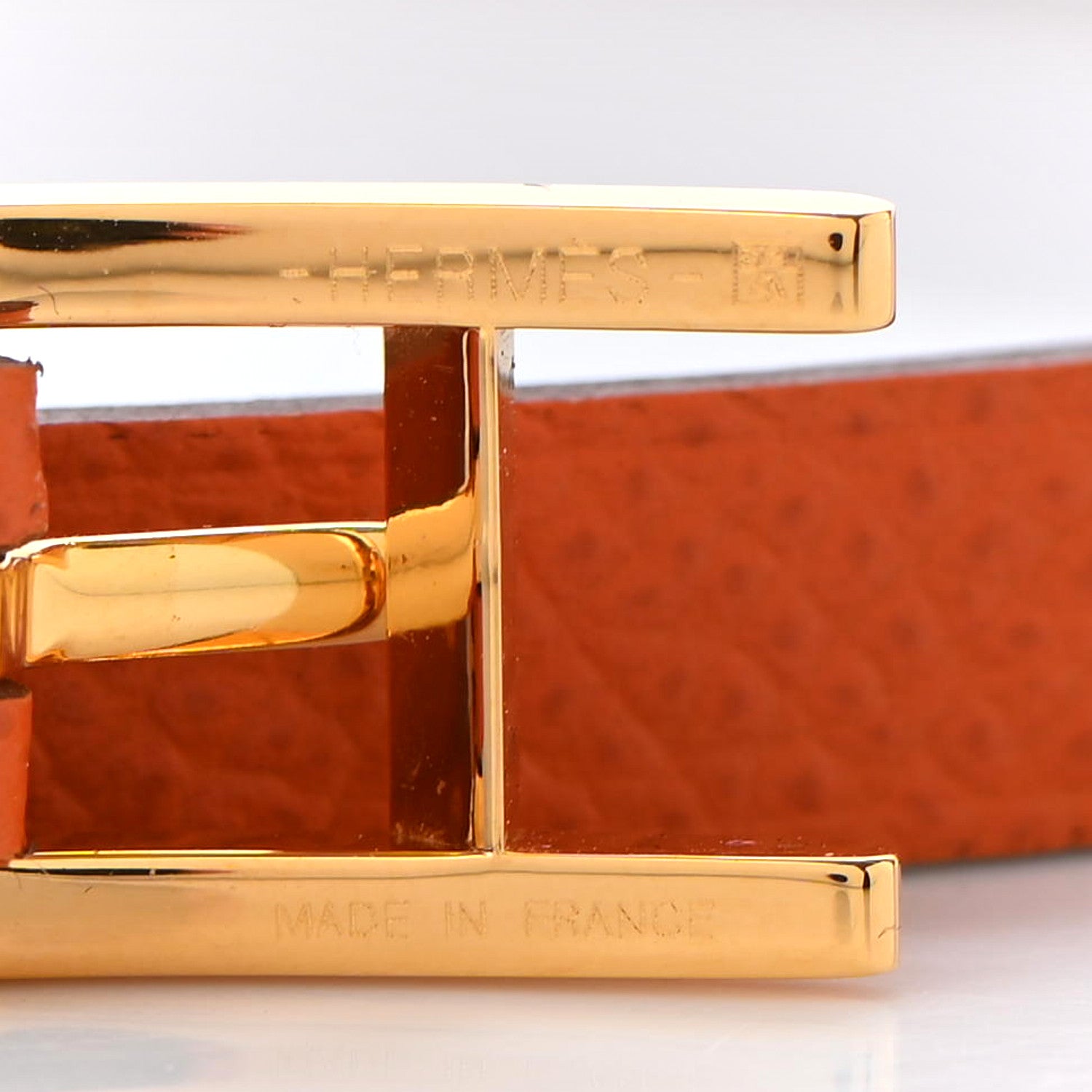 Hermes Epsom Behapi Double Tour Bracelet T4 Feu 4 of 5