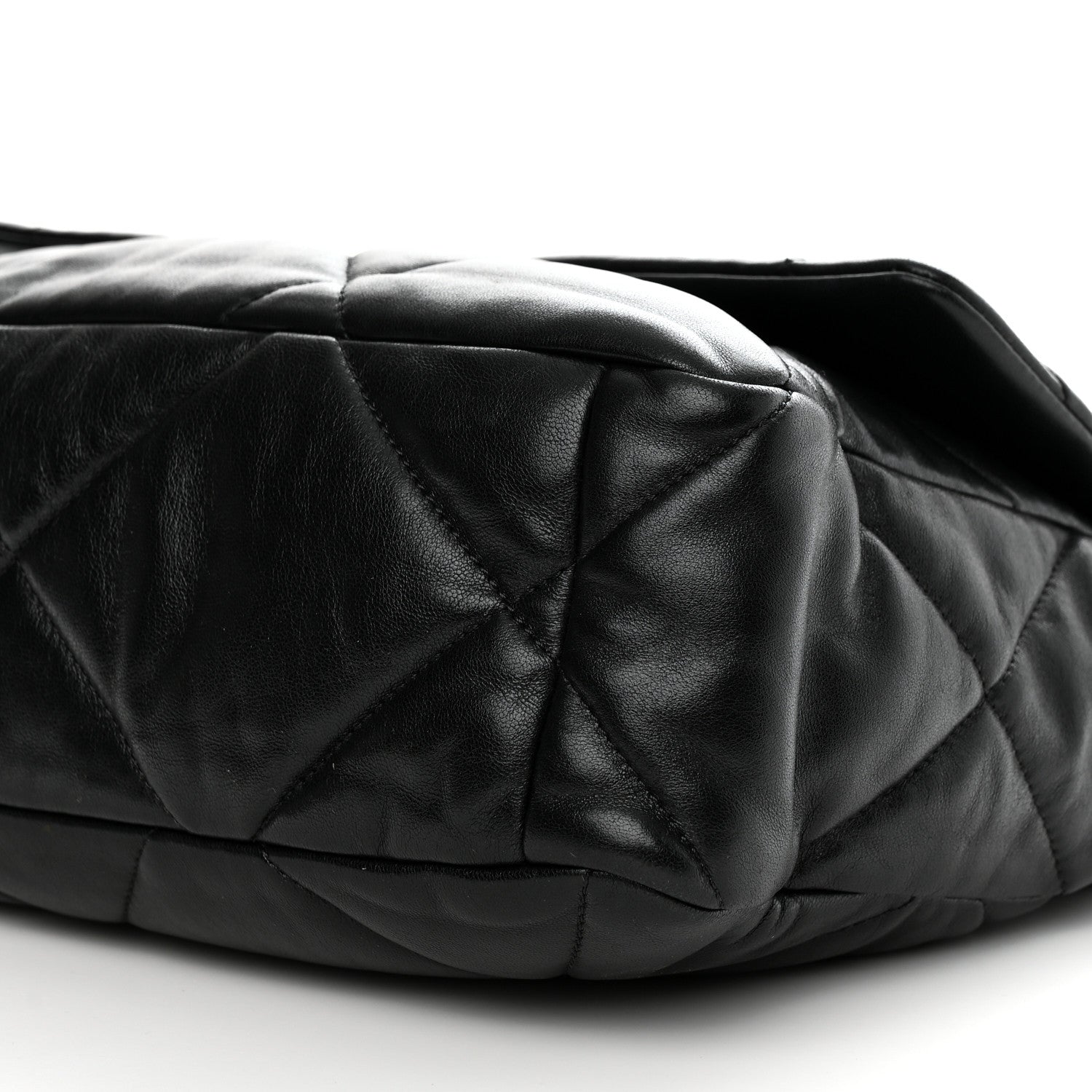 Chanel Lambskin Quilted Large Chanel 19 Flap Black 10 of 11