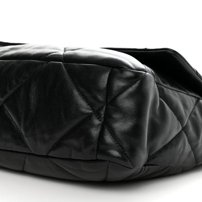 Chanel Lambskin Quilted Large Chanel 19 Flap Black 10 of 11