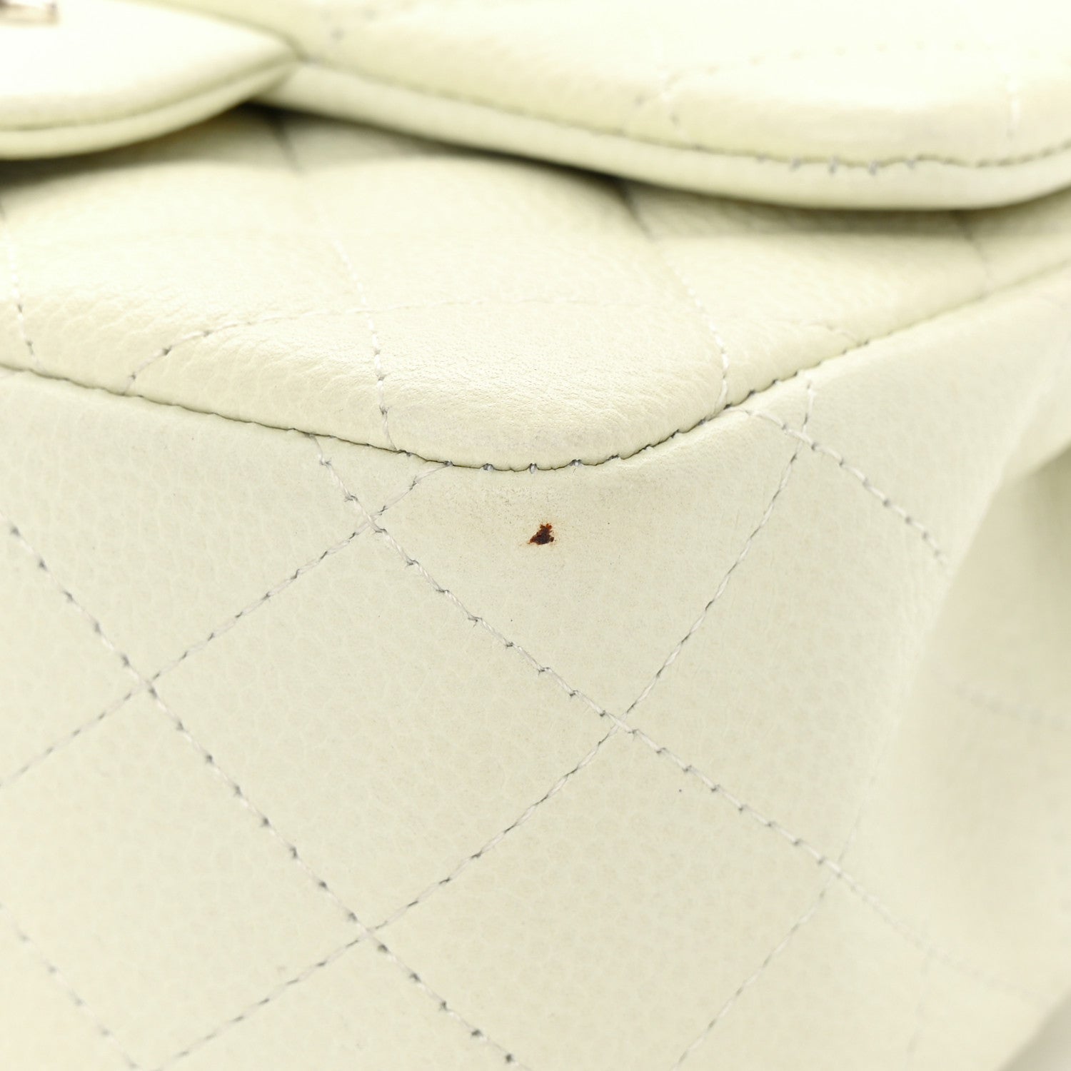 Chanel Caviar Quilted Mini Square Flap Dark White 12 of 12