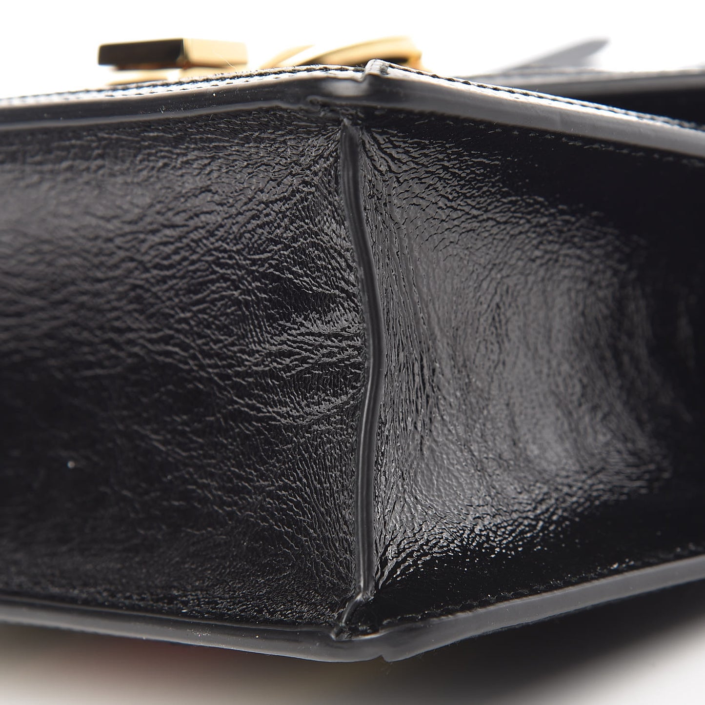 Velvet GG Monogram Mini Sylvie Top Handle Bag Black