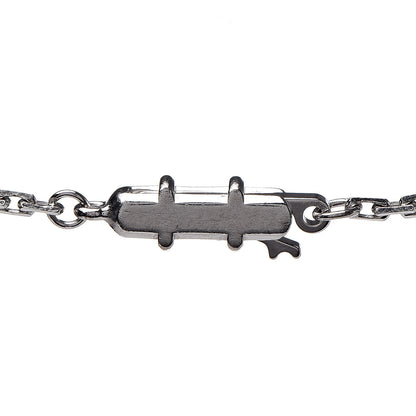 Cartier 18K White Gold Diamond LOVE Paved Necklace 5 of 9