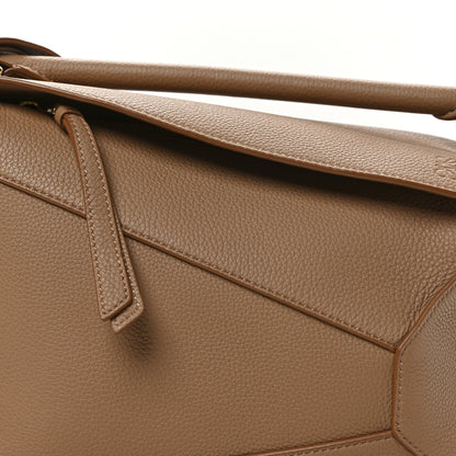 Loewe Grained Calfskin Small Puzzle Edge Bag Toffee 8 of 10