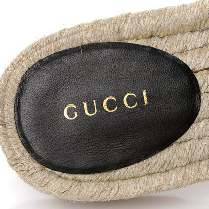 Gucci Nappa Matelasse GG Marmont Espadrille Slippers 40 Black 6 of 6