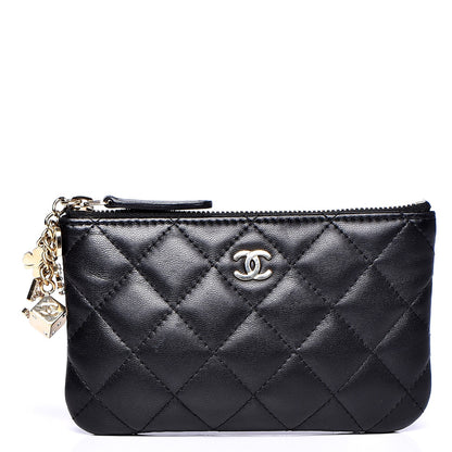 Chanel Lambskin Quilted Small Casino Cosmetic Case Black 1 of 9