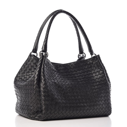 Bottega Veneta Nappa Intrecciato Parachute Bag Black 3 of 14