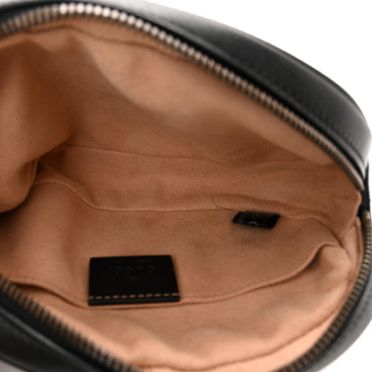 Gucci Calfskin Matelasse GG Marmont Belt Bag 85 34 Black 5 of 11