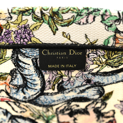 Christian Dior Canvas Embroidered Large D-Constellation Book Tote Latte Multicolor 5 of 9