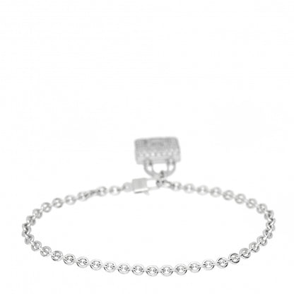 Hermes 18K White Gold Diamond Constance Amulettes Bracelet ST 3 of 5