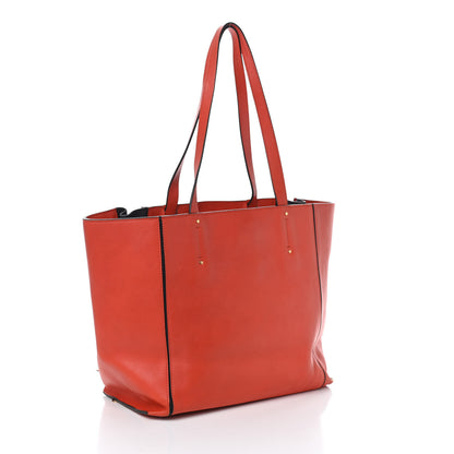 Chloe Smooth Calfskin Medium Milo Shopping Tote Orange 2 of 7