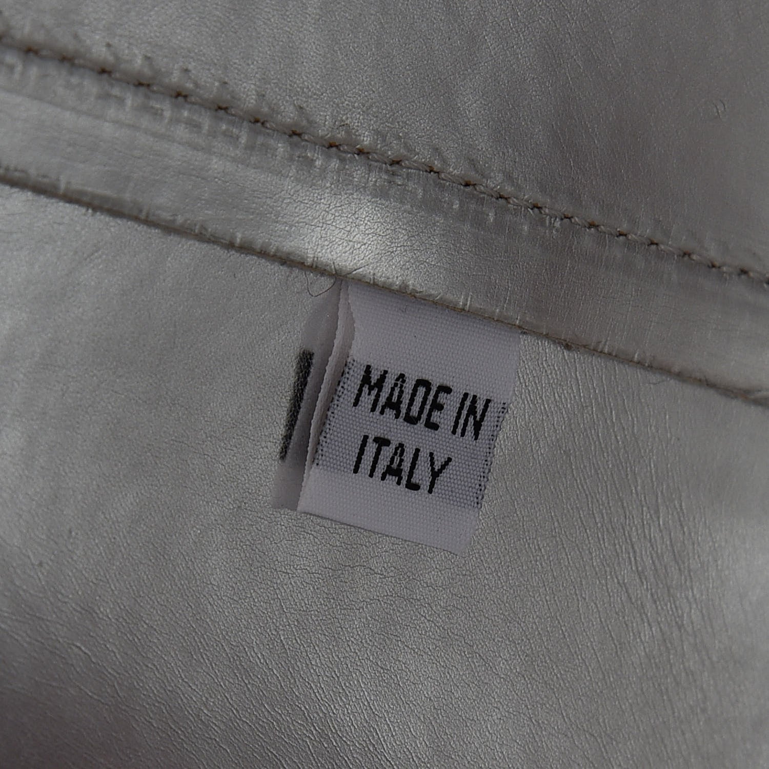 Mansur Gavriel Metallic Saffiano Small Shopping Tote Silver 8 of 10